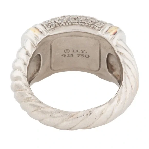 David Yurman Metro Diamond Ring 6.25